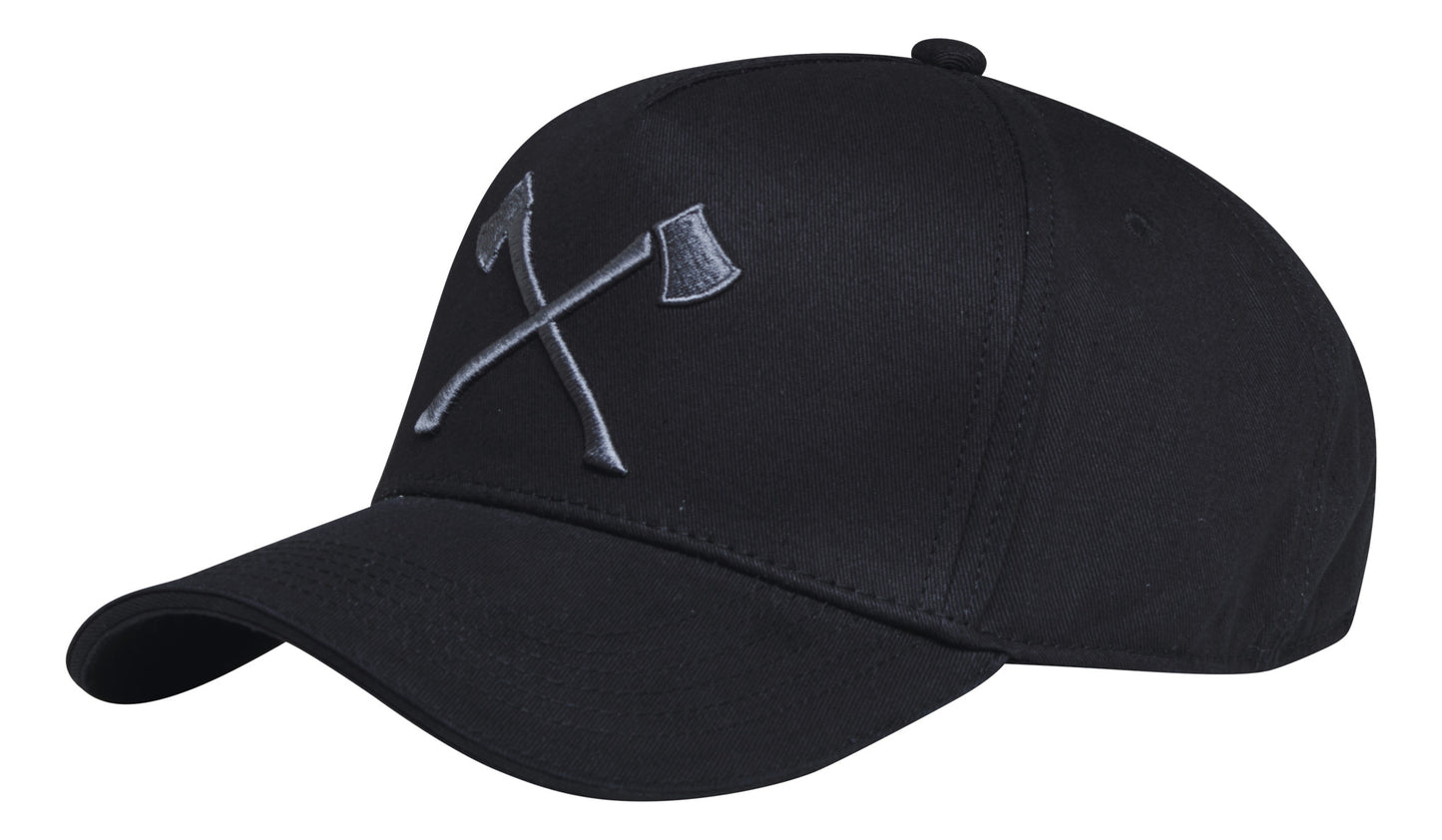 Berretto da baseball STIHL nero con simbolo ascia grigio