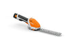 Vista laterale del rifinitore STIHL HSA 26 con impugnatura ergonomica.