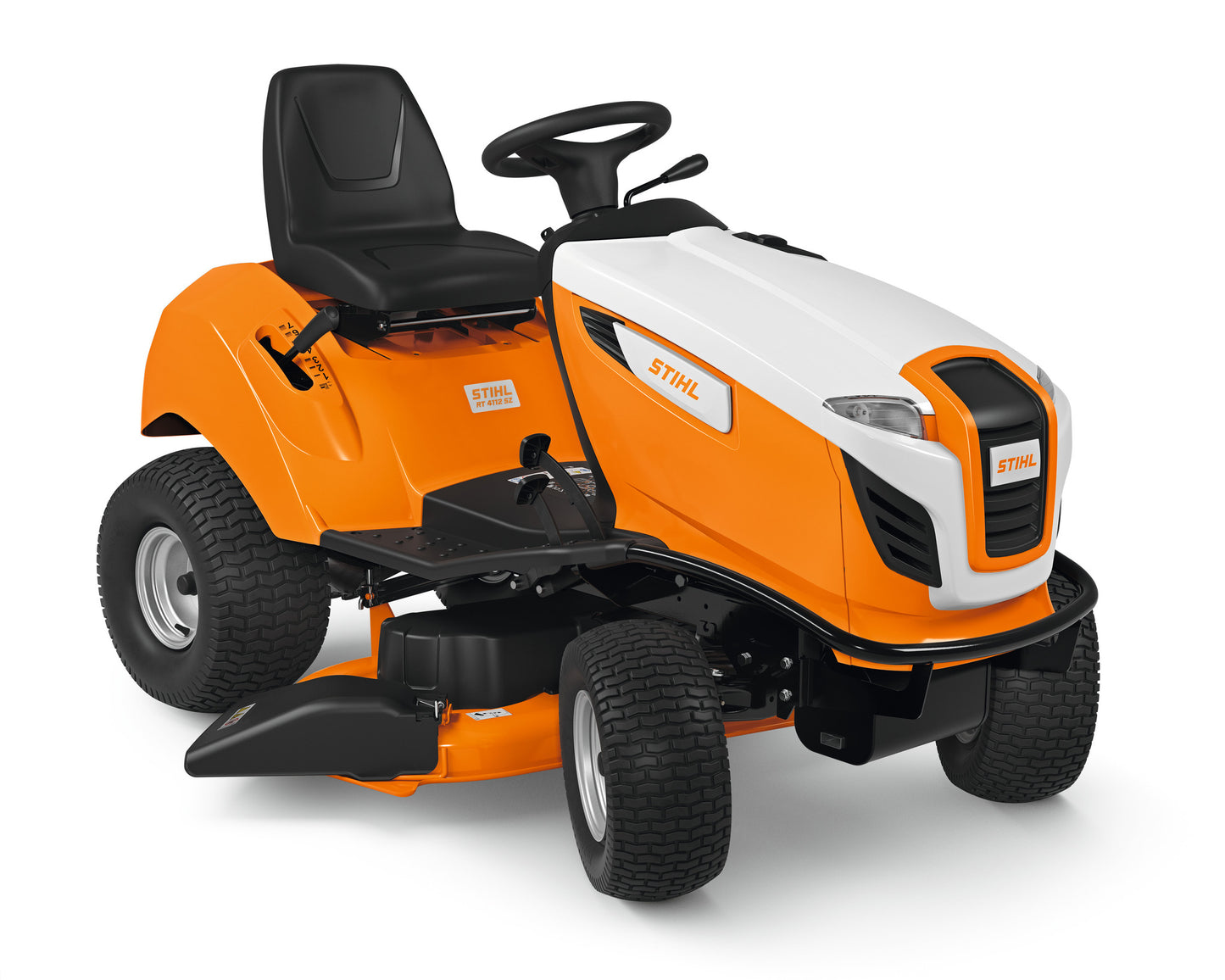 Vista laterale del trattorino da giardino STIHL RT 4112 SZ