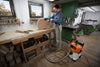 Dettaglio del tubo aspirante dell'aspiratore SE 122 E della Stihl
