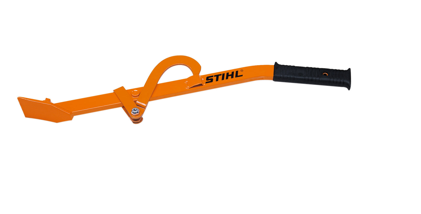Leva Abbattimento e rotazione tronchi Stihl in lega speciale d'acciaio con gancio giratronco