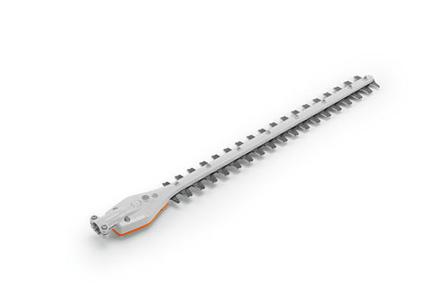 Vista frontale del Tosasiepi Allungato angolo 0° HL-KM STIHL con attacco a motofalciatrice