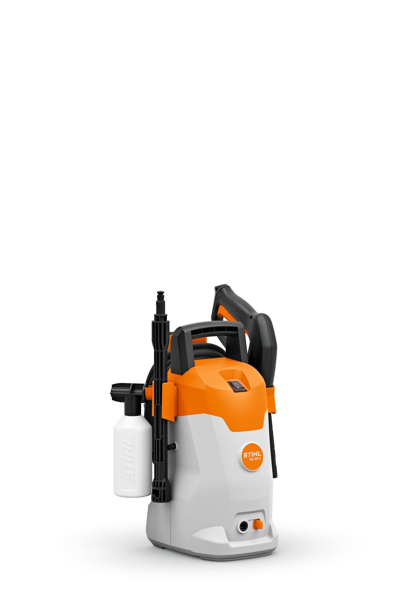 Dettaglio del sistema di attacco rapido su Stihl RE 80 X