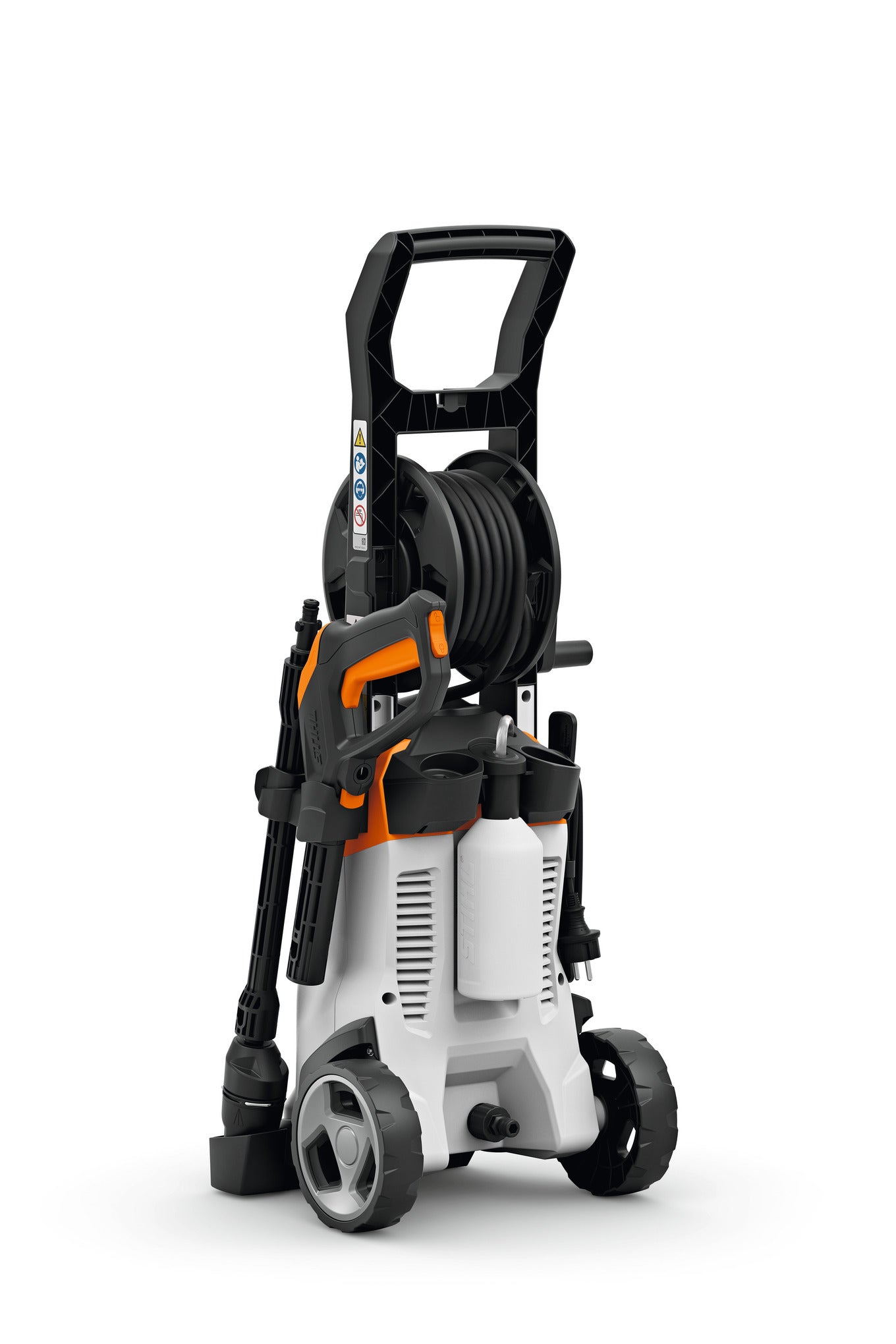 Dettaglio del tamburo per riavvolgimento del tubo dell'idropulitrice Stihl RE 100 PLUS Control