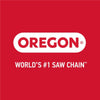 Logo OREGON su sfondo rosso con testo bianco, recita