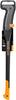 Coltello da boscaiolo Fiskars XA23 con manico ergonomico nero e arancione, lama in acciaio di alta qualità, ideale per tagliare rami e cespugli. Utensile da giardinaggio resistente e affidabile, perfetto per lavori di pulizia e manutenzione del giardino.
