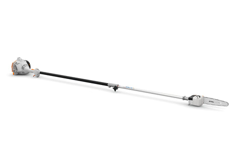 Sramatore a scoppio STIHL HT 56 CE visto di lato con asta telescopica