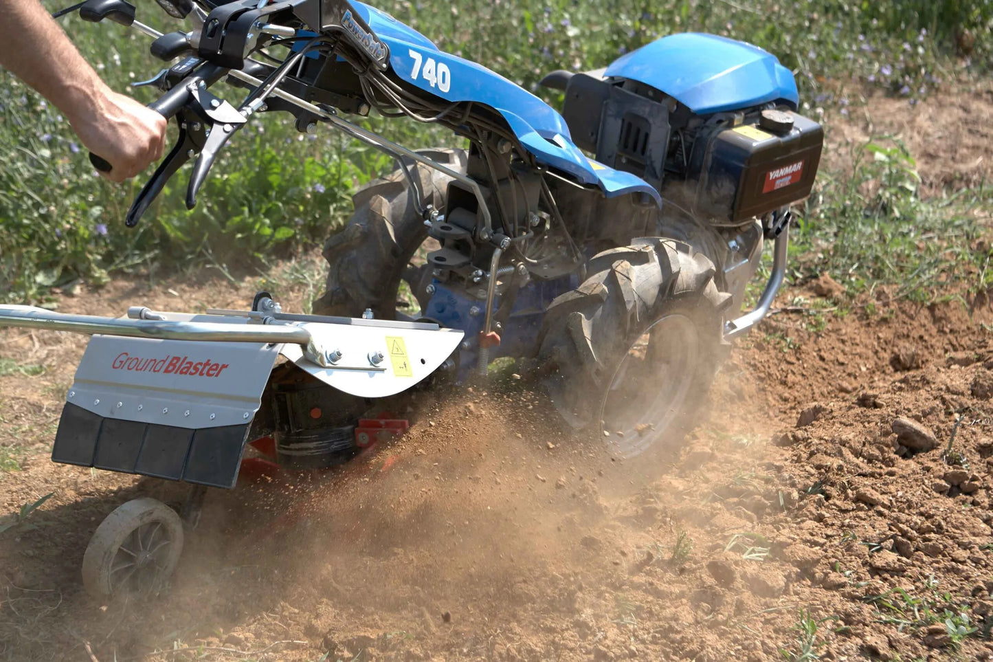 Aratro rotativo GroundBlaster BCS Pasquali Ferrari con 4 lame a spirale