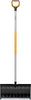 Pala da neve Fiskars con manico ergonomico in alluminio e impugnatura D-grip arancione, pala in plastica nera resistente, ideale per rimuovere neve e ghiaccio da vialetti e marciapiedi, attrezzo da giardino leggero e durevole.