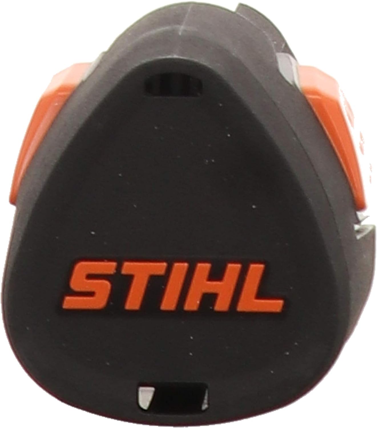 ALT TEXT: "Testina di ricambio per decespugliatore Stihl, modello DuroCut 20-2, colore nero con logo arancione, adatta per lavori di giardinaggio e manutenzione del verde, compatibile con vari modelli di decespugliatori Stihl."