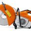 Vista frontale della troncatrice STIHL TS 500i