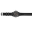 Vista laterale del cronografo STIHL con cassa in acciaio inox IP-Black
