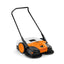 Dettaglio del sistema di regolazione delle setole della spazzatrice Stihl KG 770