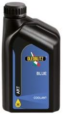 Bottiglia di liquido refrigerante OLEOBLITZ Blue ART per auto, confezione da 1 litro, ideale per mantenere il motore alla giusta temperatura, prevenire il surriscaldamento e proteggere il sistema di raffreddamento dalla corrosione.