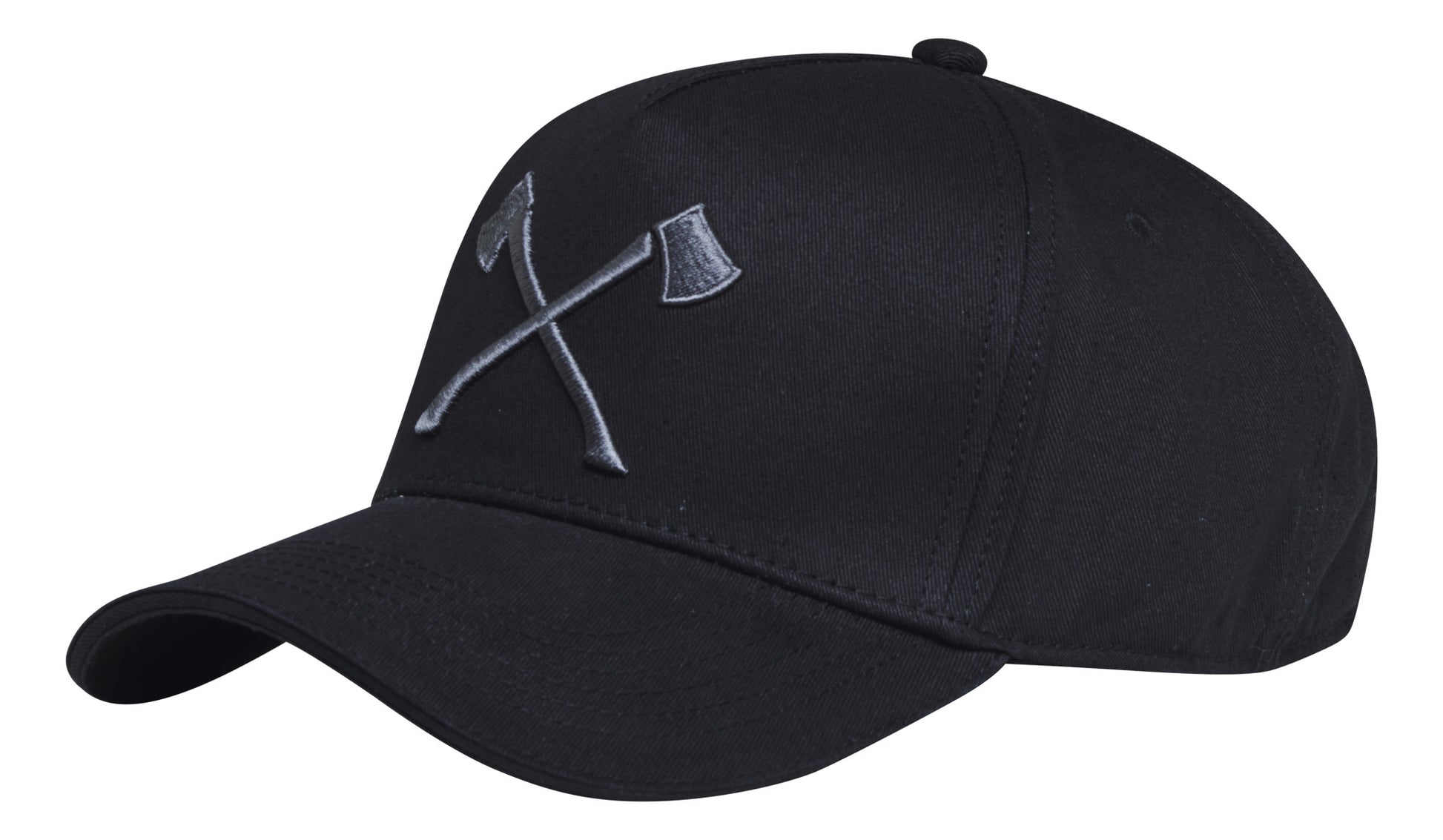 Berretto da baseball STIHL nero con simbolo ascia grigio