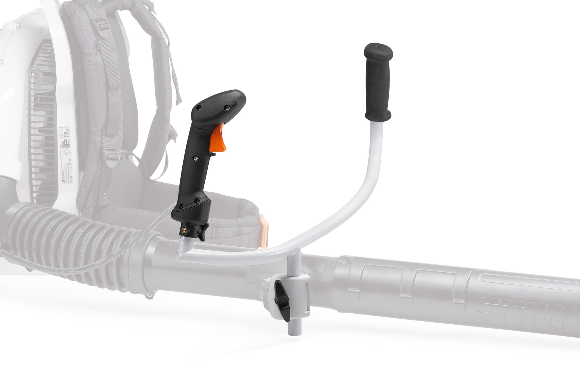 Impugnatura a manubrio Stihl progettata per distribuire la spinta su entrambe le braccia
