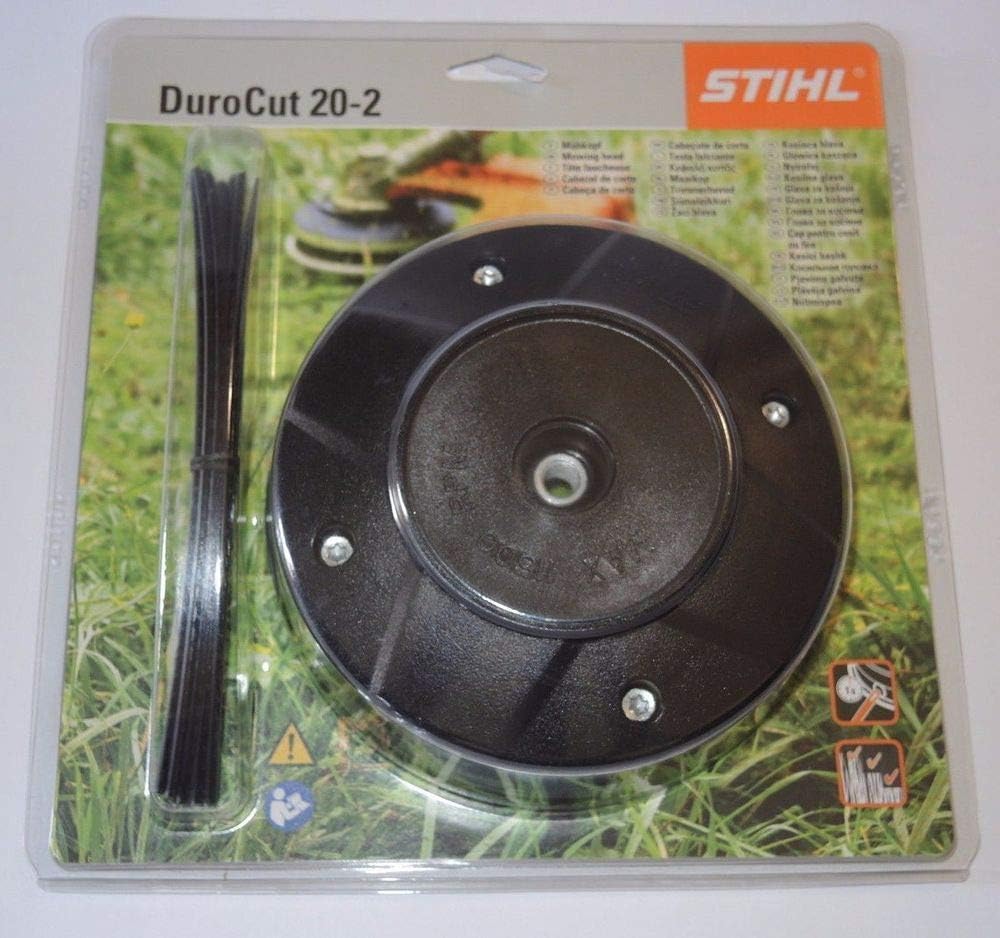 Testina di taglio Stihl DuroCut 20-2 per decespugliatori, confezione originale, ideale per taglio erba e vegetazione, compatibile con fili di nylon, facile da installare, resistente e durevole, accessorio per giardinaggio professionale.