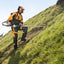 Vista laterale del Decespugliatore STIHL FR 410 C-E in funzione