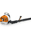 Vista frontale del Soffiatore spalleggiato Stihl BR 430 con design ergonomico
