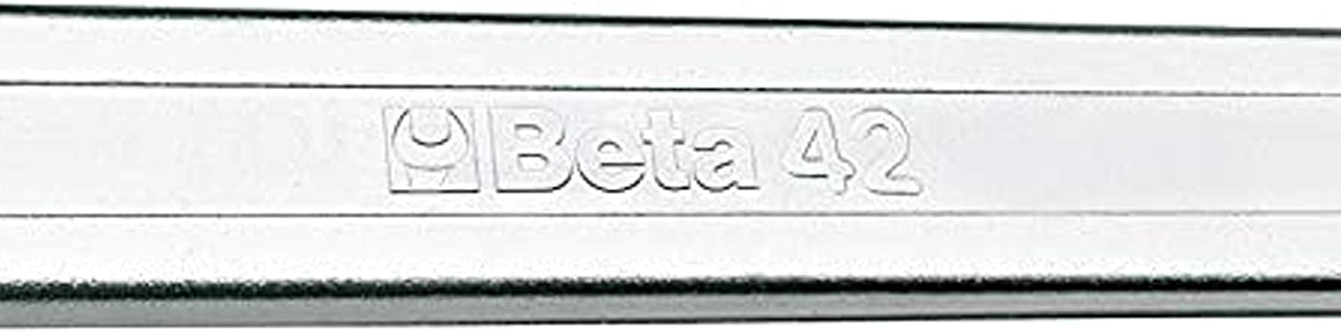 Chiave inglese Beta 42 in acciaio cromato, utensile professionale per meccanici e fai-da-te. Alta qualità e resistenza, ideale per lavori di precisione. Marchio Beta inciso sulla superficie. Disponibile in varie dimensioni.