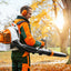 Dettaglio del motore e sistema di trasporto del Stihl BR 450