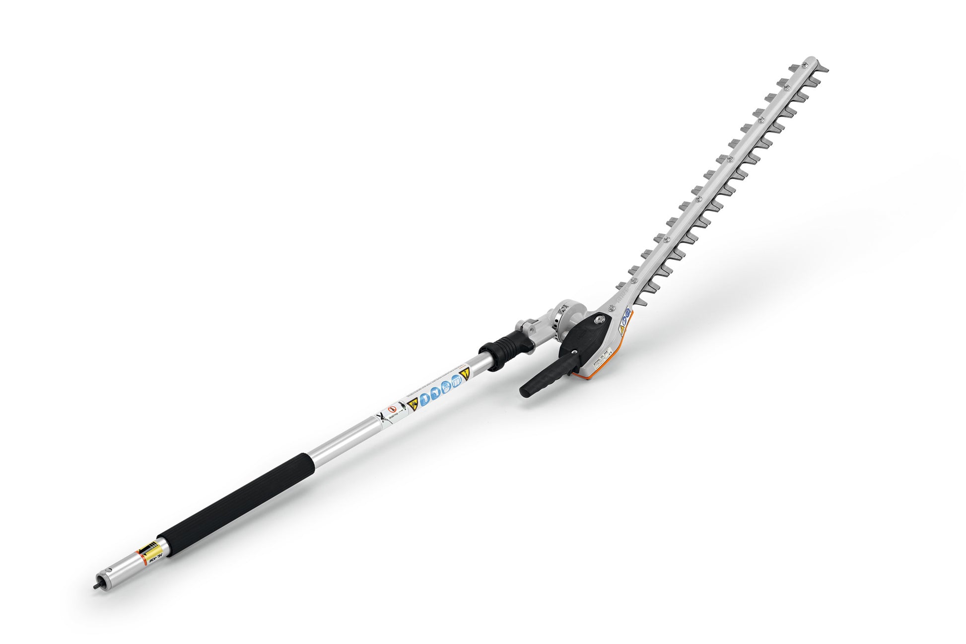 Tosasiepi HL-KM 145° di Stihl vista laterale con lama inclinata