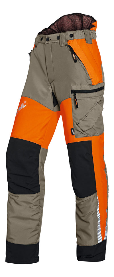 Dettaglio del tessuto e cerniera lampo dei Pantaloni - Dynamic Vent di Stihl