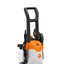 Immagine dettagliata della pompa in alluminio dell'idropulitrice Stihl RE 80.
