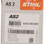 Confezione batteria STIHL AS2, codice prodotto EA02-400-6500, EAN 88661915415, Made in China. Produttore: Andreas STIHL AG & Co. KG, Badstrasse 115, 71336 Waiblingen, Germania. Sito web: www.stihl.com.