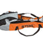 Vista laterale della custodia Stihl per attrezzature a batteria