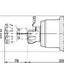 Disegno tecnico di una valvola industriale con misure dettagliate: diametro 65 mm, lunghezza totale 239,5 mm, attacco G1/2, altezza 82 mm, larghezza 58,5 mm. Ideale per applicazioni idrauliche e pneumatiche.