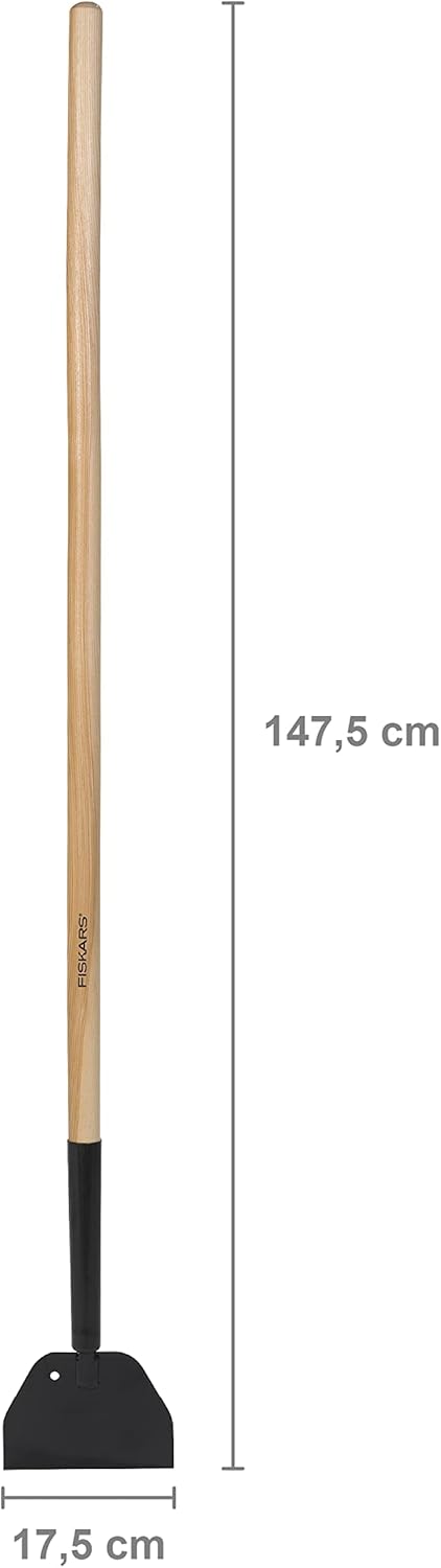 Rompighiaccio in acciaio al boro Fiskars con manico in legno, lunghezza 147,5 cm, larghezza 17,5 cm