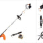 Decespugliatore a benzina Stihl FS 56 R con motore potente, impugnatura ergonomica e protezione arancione. Include accessori: tracolla, testa di taglio e manuale. Ideale per giardinaggio e manutenzione di spazi verdi.