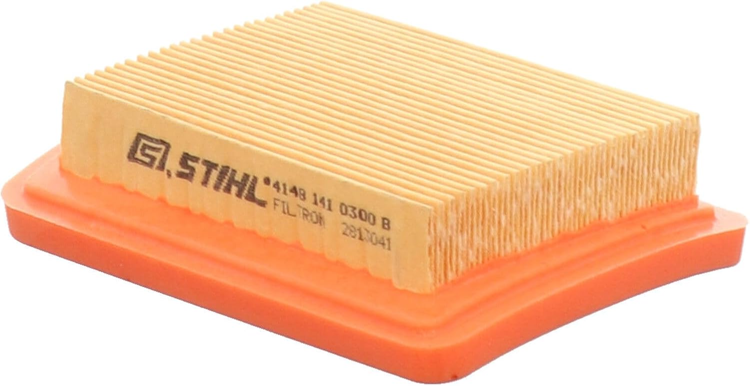 Filtro aria STIHL 4148 141 0300 B per motosega, ricambio originale di alta qualità, compatibile con diversi modelli STIHL, garantisce prestazioni ottimali e protezione del motore, facile da installare e sostituire.