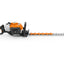 Vista laterale del tagliasiepe a scoppio STIHL HS 82 R 60 cm in azione