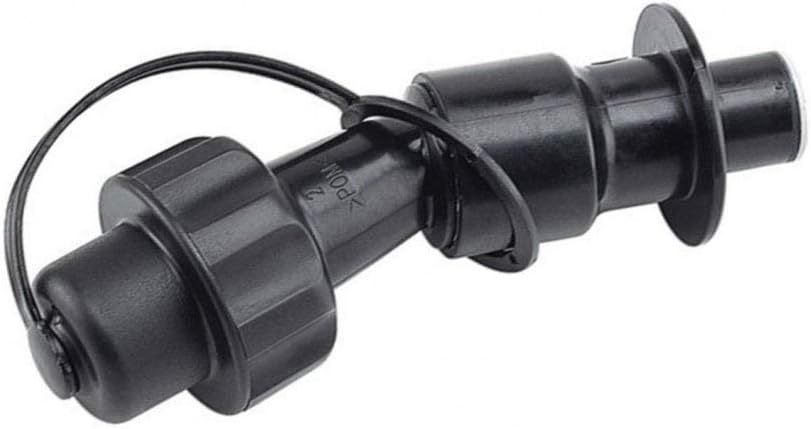 Connettore rapido per tubo di irrigazione, giunto in plastica resistente, adattatore per sistemi di irrigazione da giardino, facile da installare, alta qualità, nero, accessorio per impianti di irrigazione, con tappo di chiusura, compatibile con vari tubi.