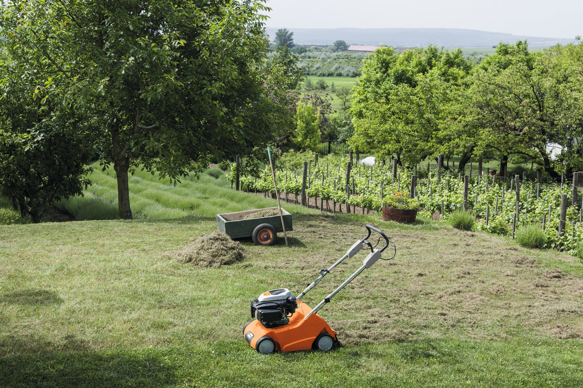 Parte frontale dell'arieggiatore RL 540 di Stihl