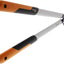 Cesoie per potatura Fiskars LX98 con manici ergonomici arancioni e neri, lame in acciaio di alta qualità, meccanismo PowerGear X per un taglio efficiente. Strumento da giardinaggio ideale per tagliare rami e siepi con precisione e facilità.