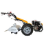 Motocoltivatore Pasquali XB50 PowerSafe giallo e nero, con motore frontale e grandi pneumatici, ideale per l’agricoltura su terreni impegnativi. Dotato di manubrio ergonomico e comandi di sicurezza avanzati, offre elevate prestazioni e durabilità grazie alla robusta protezione della fresa e alla struttura rinforzata.